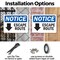 Signmission Escape Route (Down Arrow), 24 in W x Rectangle, Plastic OS-2PACK-NS-P-1824-L-12134 - alternate 2